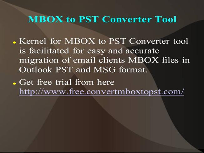 mbox to pst conversion tool